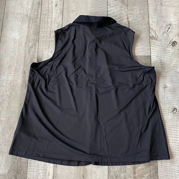 Foxcroft Sasha Knit-Woven Sleeveless Layering Tunic - Picture 4 of 4